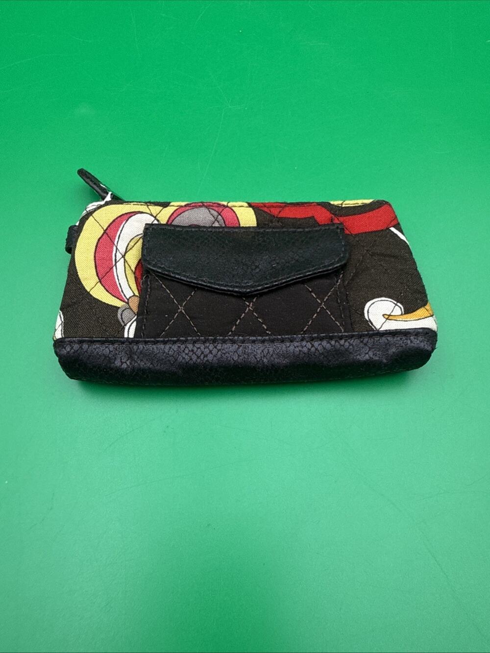 VERA BRADLEY Coin Key Chain PATCHWORK PUCCINI & ESPRESSO EUC, Limited Ed.